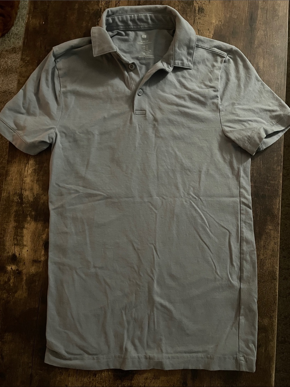 H&M Men's Polo Shirt - Light Gray